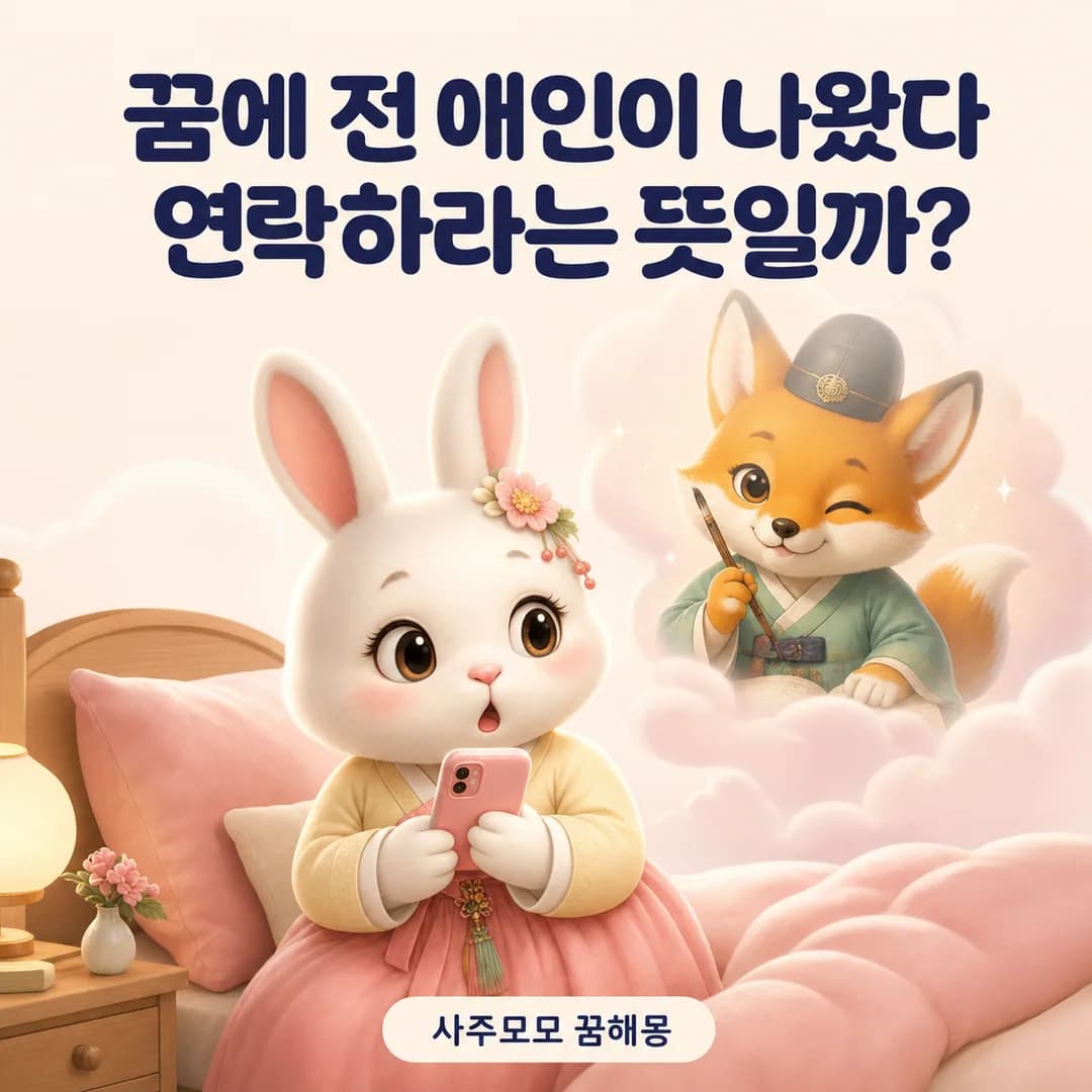전 남친 꿈 전 애인이 나오는 꿈 연락하라는 뜻일까 카드뉴스 1장