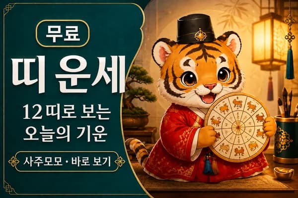 사주모모 띠 운세 무료 운세 카드