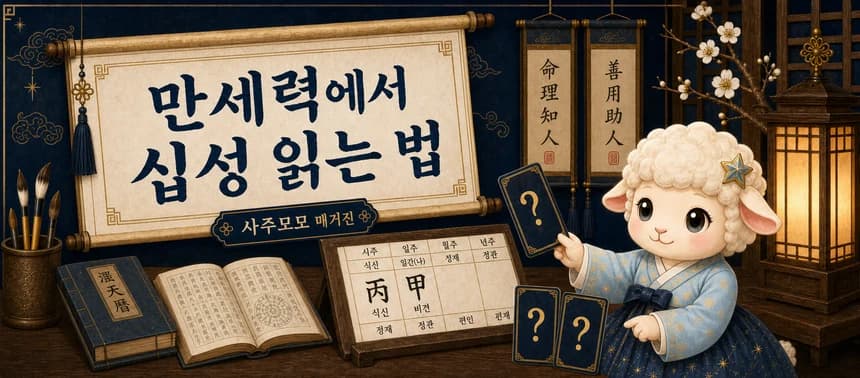 만세력에서 십성 읽는 법 - 일간 기준으로 관계 이름이 정해지는 과정을 쉽게 봐요