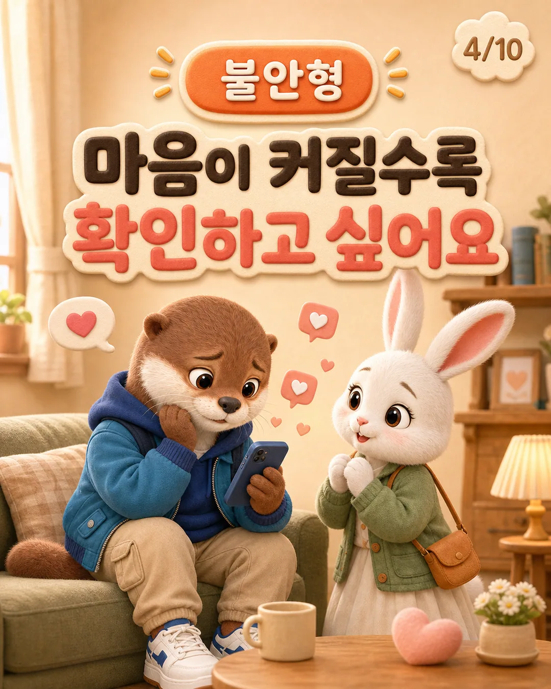 애착 유형 테스트, 나는 어떤 방식으로 사랑할까? 카드뉴스 4장