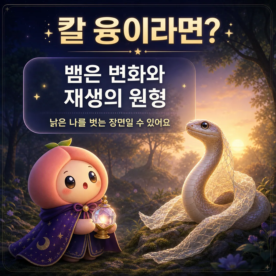 큰 뱀 꿈 칼 융 해석 카드뉴스 4장