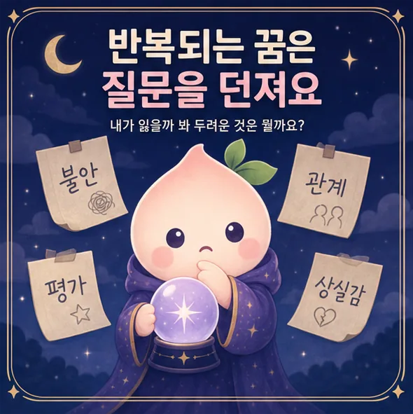반복되는 꿈은 질문을 던져요 카드뉴스 3장